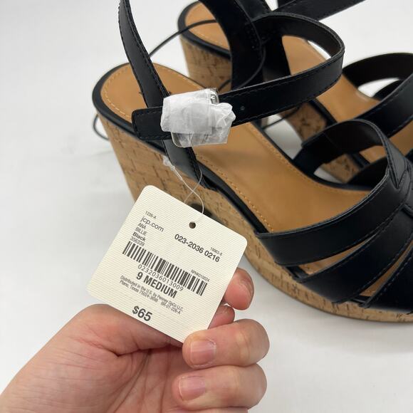 a.n.a Womens Billie Heeled Sandals Black Color Size 9M - Picture 5 of 11